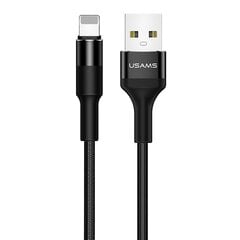 Kabelis Usams SJ220ZJ01, USB A 2.0 - Lightning 8pin piemērots Apple produktiem, 1.2 m cena un informācija | Kabeļi un vadi | 220.lv