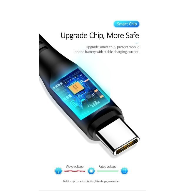 Kabelis Usams SJ267USB01, USB A - USB C, 1 m cena un informācija | Kabeļi un vadi | 220.lv