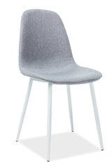 Комплект из 4-х стульев Signal Meble Fox, серый/белый цена и информация | Стулья для кухни и столовой | 220.lv