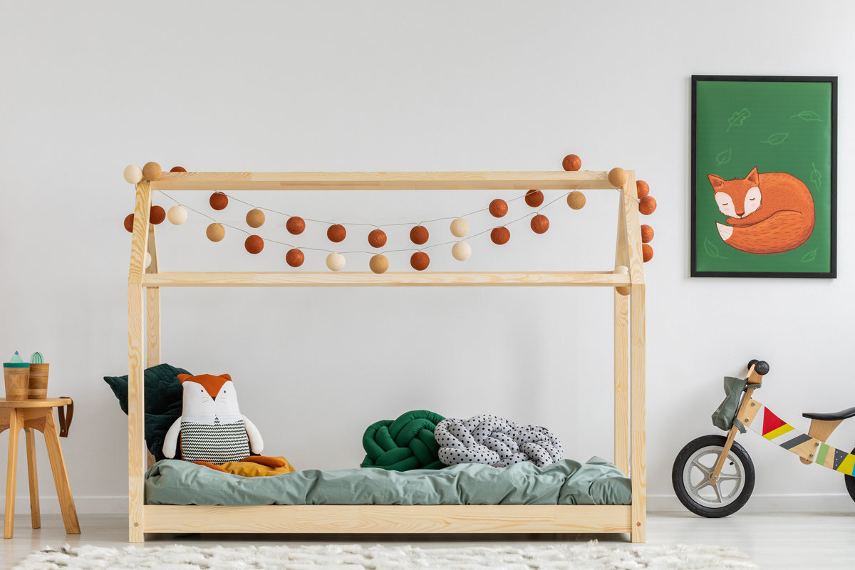 Gulta Panama, 90x200 cm, ozola krāsas цена и информация | Bērnu gultas | 220.lv