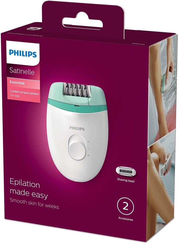 Philips Satinelle Essential BRE245/00 cena un informācija | Epilatori | 220.lv