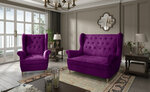 Комплект мягкой мебели Aros 2 + 1, фиолетовый