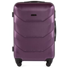 Большой чемодан Wings Peacock L, темно-фиолетовый цена и информация | Чемоданы, дорожные сумки | 220.lv