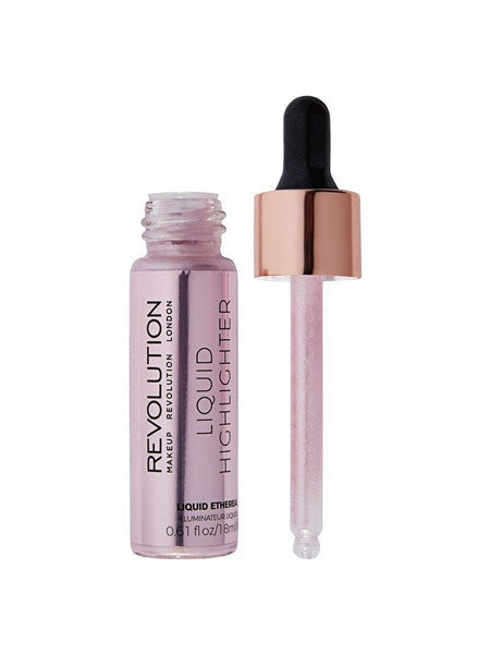 Izgaismotājs Makeup Revolution Liquid Highlighter, Ethereal, 18 ml cena un informācija | Bronzeri, vaigu sārtumi | 220.lv