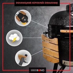 Keramikas grils Kamado Bono Media 52cm, sarkans cena un informācija | Grili | 220.lv