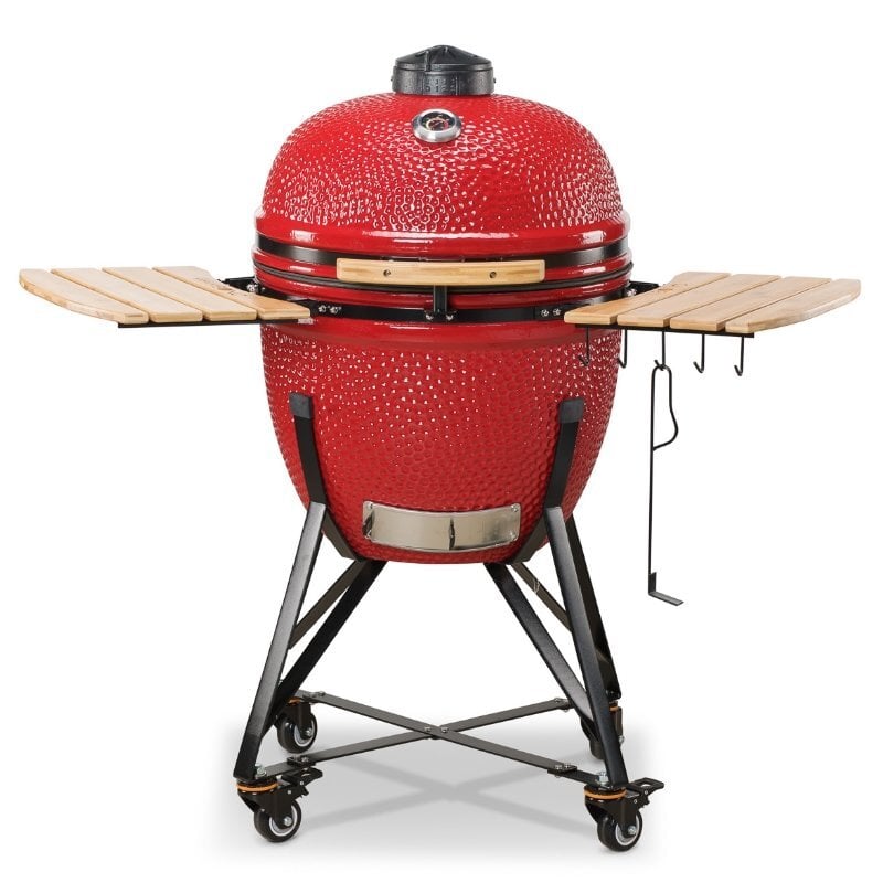 Keramikas grils KAMADO BONO GRANDE 59cm, sarkans cena un informācija | Grili | 220.lv