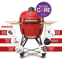 Keramikas grils Kamado Bono Limited, 64cm, sarkans цена и информация | Грили | 220.lv