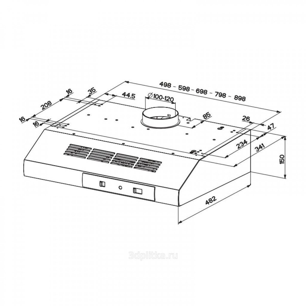 Faber 741 Base W A60 цена и информация | Tvaika nosūcēji | 220.lv