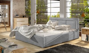 Кровать Belluno MD, 140x200 см, серая цена и информация | Кровати | 220.lv