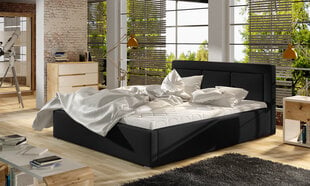 Кровать Belluno MTP, 180x200 см, черная цена и информация | Кровати | 220.lv