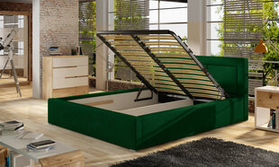 Кровать Belluno MTP, 180x200 см, искусственная кожа, коричневая цена и информация | Кровати | 220.lv