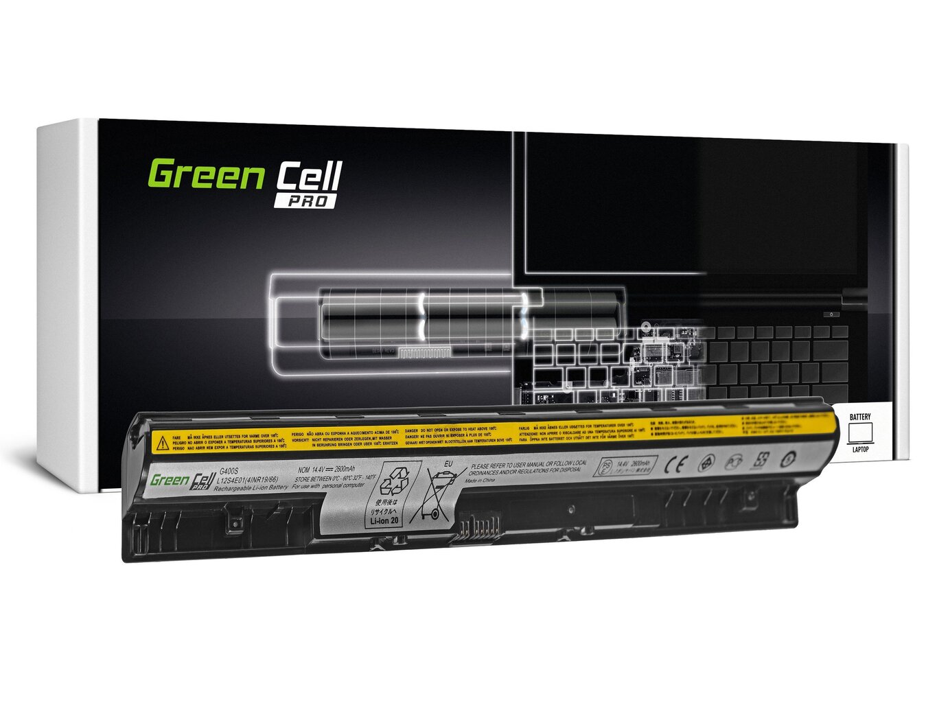Green Cell Pro Laptop Akumulators piemērots Lenovo G50 G50-30 G50-45 G50-70 G50-80 G500s G505s cena un informācija | Akumulatori portatīvajiem datoriem | 220.lv