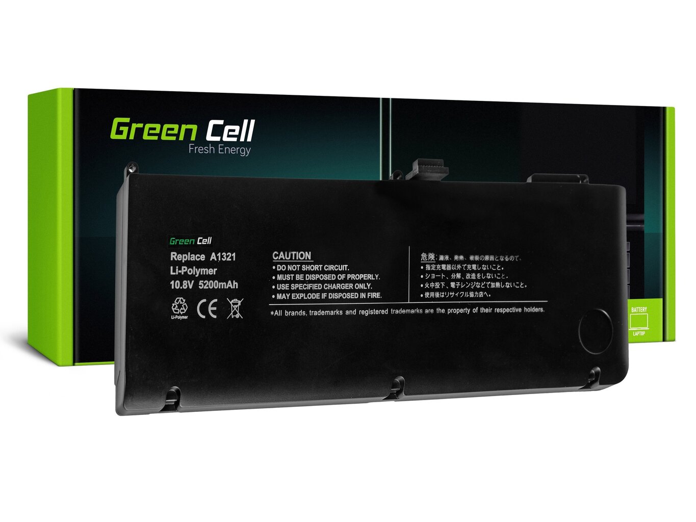 Green Cell ® Klēpjdatoru Akumulators A1321 piemērots Apple MacBook Pro 15 A1286 2009-2010 cena un informācija | Akumulatori portatīvajiem datoriem | 220.lv