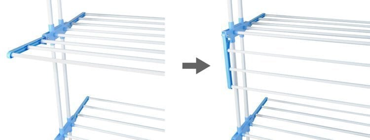 Salokāms veļas žāvētājs Iso Trade 170x50x75cm cena un informācija | Veļas žāvēšana | 220.lv