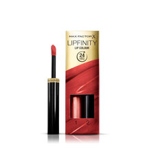 Komplekts Max Factor Lipfinity 390 All Day Seductive: lūpu krāsa 2.3 ml + lūpu balzams 1.9 g cena un informācija | Lūpu krāsas, balzāmi, spīdumi, vazelīns | 220.lv