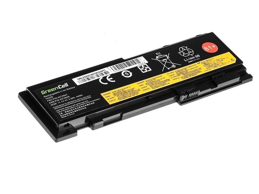 Green Cell Battery for Lenovo ThinkPad T420s T420si cena un informācija | Akumulatori portatīvajiem datoriem | 220.lv