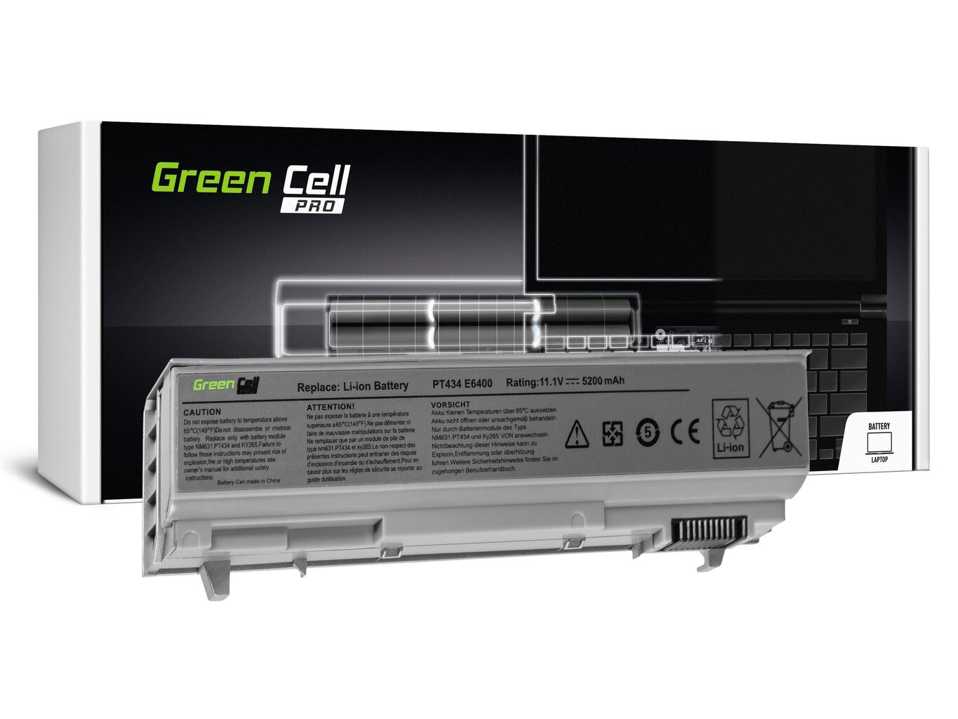 Green Cell Pro Klēpjdatoru akumulators piemērots Dell Latitude E6400 E6410 E6500 E6510 E6400 ATG E6410 ATG Dell Precision M2400 M4400 M4500 cena un informācija | Akumulatori portatīvajiem datoriem | 220.lv
