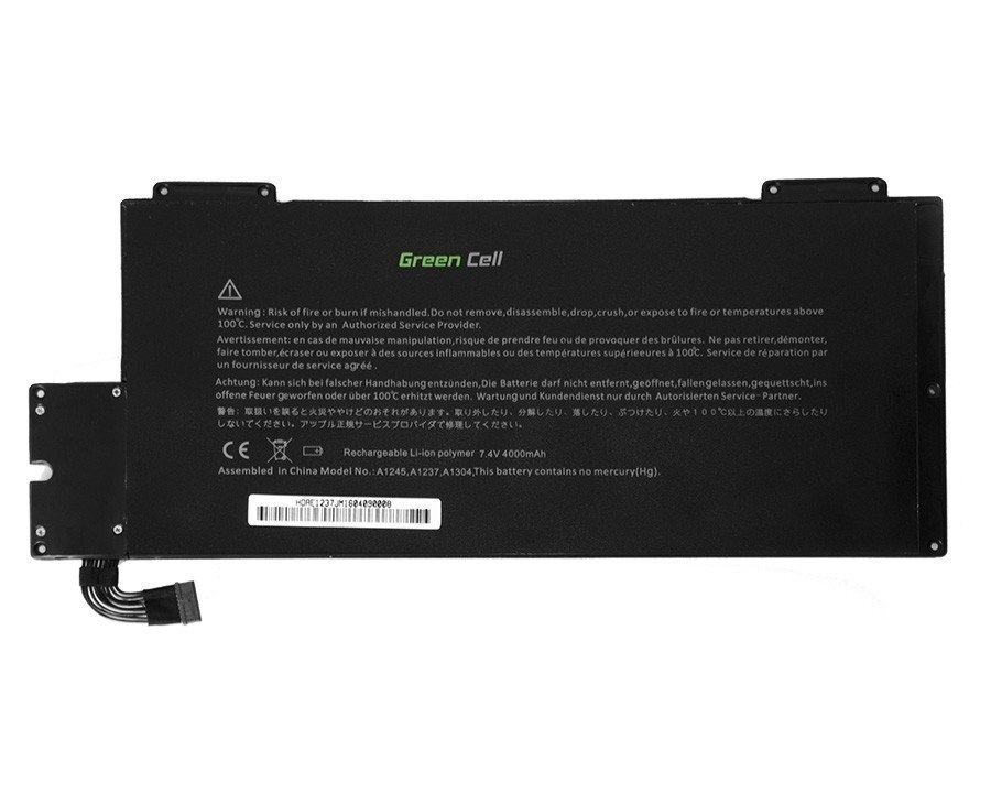 Green Cell Klēpjdatoru akumulators piemērots Apple MacBook Air 13 A1237 A1304 2008-2009 цена и информация | Akumulatori portatīvajiem datoriem | 220.lv