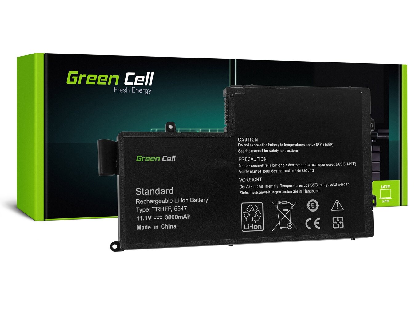 Green Cell Klēpjdatoru akumulators piemērots Dell Inspiron 15 5542 5543 5545 5547 5548 Latitude 3450 3550 cena un informācija | Akumulatori portatīvajiem datoriem | 220.lv