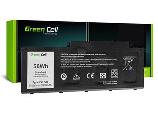 Green Cell Klēpjdatoru akumulators piemērots Dell Inspiron 15 7537 17 7737 7746, Dell Vostro 14 5459 цена и информация | Аккумуляторы для ноутбуков | 220.lv