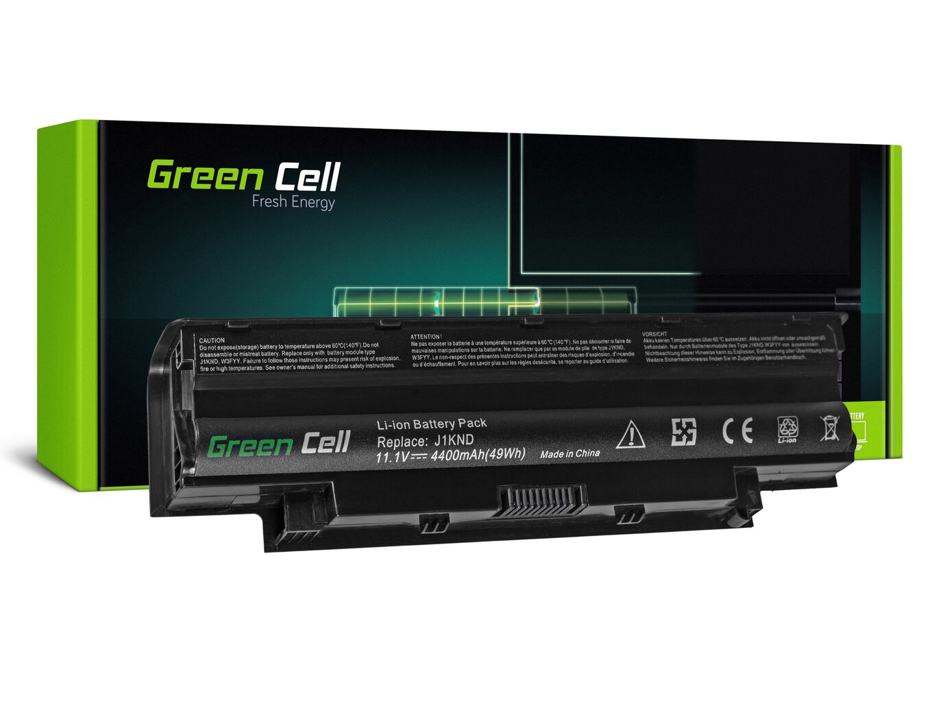 Green Cell Klēpjdatoru akumulators piemērots Dell Inspiron 15 N5010 15R N5010 N5010 N5110 14R N5110 3550 Vostro 3550 цена и информация | Akumulatori portatīvajiem datoriem | 220.lv
