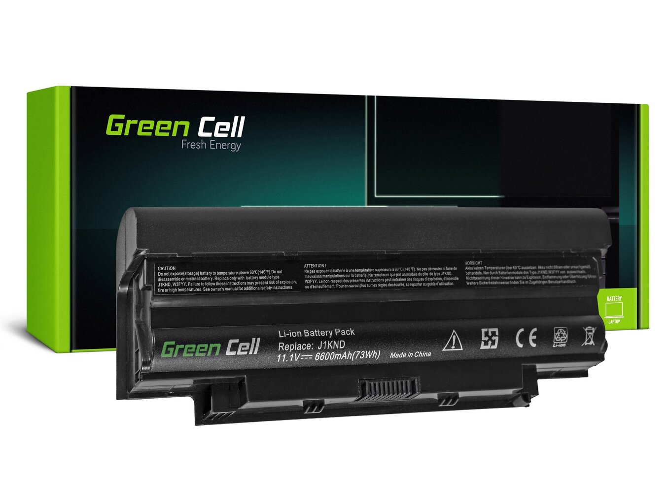 Green Cell Klēpjdatoru akumulators piemērots Dell Inspiron 15 N5010 15R N5010 N5010 N5110 14R N5110 3550 Vostro 3550 цена и информация | Akumulatori portatīvajiem datoriem | 220.lv