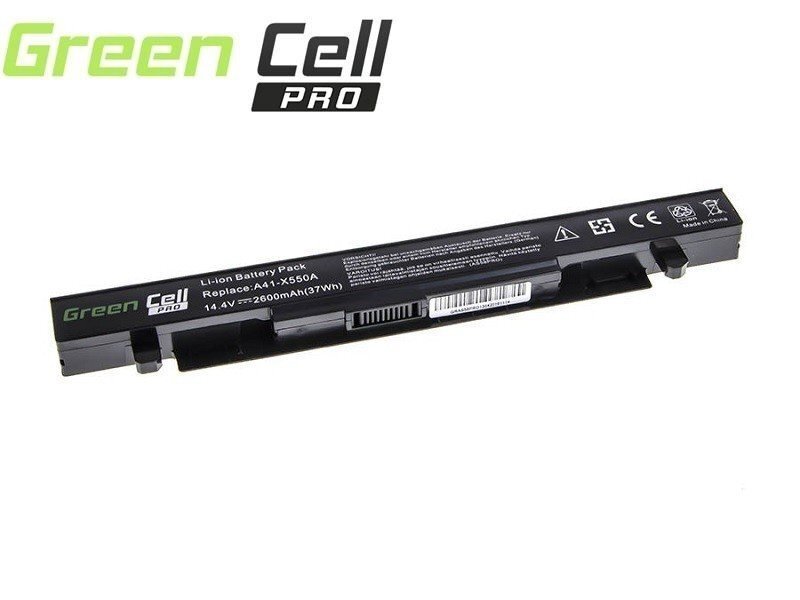 Green Cell PRO Klēpjdatoru akumulators A41-X550A piemērots A450 A550 R510 R510CA X550 X550CA X550CC X550VC 2600mAh цена и информация | Akumulatori portatīvajiem datoriem | 220.lv