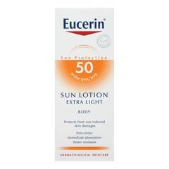 Saules losjons Eucerin Extra Light, SPF 50, 150 ml cena un informācija | Sauļošanās krēmi | 220.lv