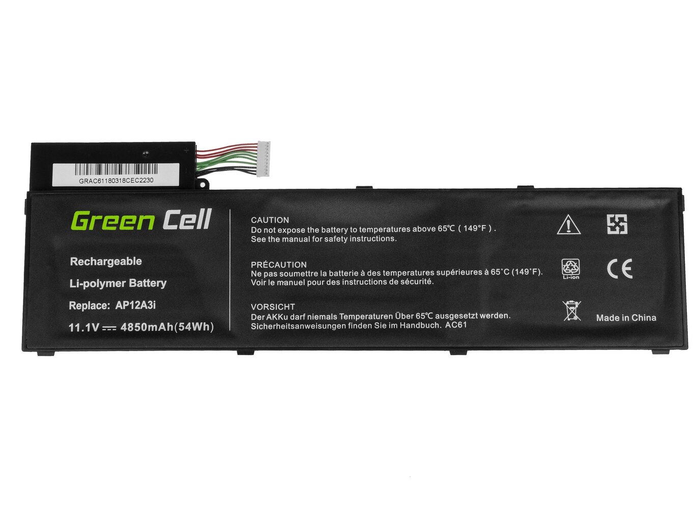 Green Cell Klēpjdatoru akumulators piemērots Acer Aspire Timeline Ultra M3 M3-581TG M5 M5-481TG M5-581TG TravelMate P648 P658 cena un informācija | Akumulatori portatīvajiem datoriem | 220.lv