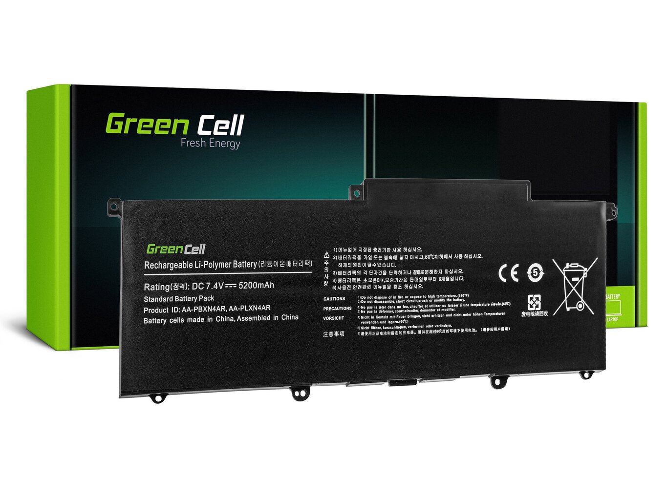 Green Cell Klēpjdatoru akumulators piemērots Samsung NP900X3B NP900X3C NP900X3D cena un informācija | Akumulatori portatīvajiem datoriem | 220.lv