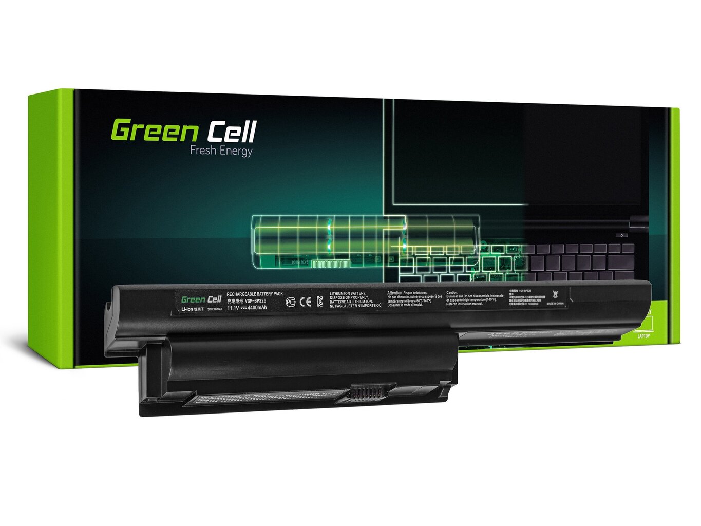 Green Cell Klēpjdatoru akumulators piemērots Sony VAIO PCG-71811M PCG-71911M SVE1511C5E цена и информация | Akumulatori portatīvajiem datoriem | 220.lv