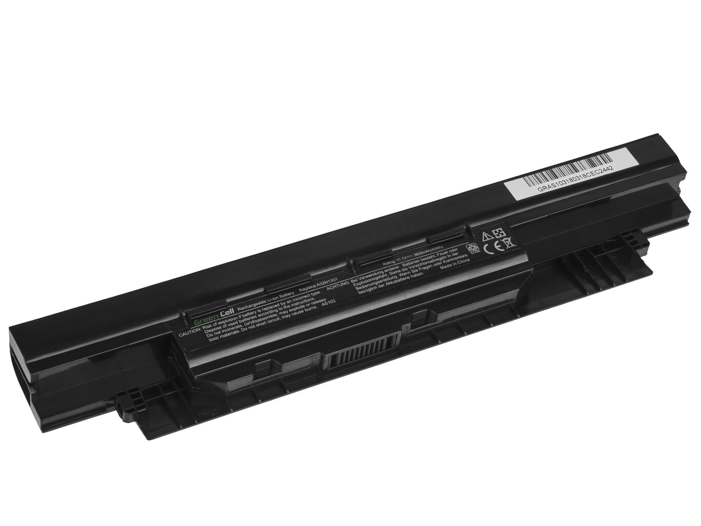 Green Cell Klēpjdatoru akumulators piemērots Asus AsusPRO PU551 PU551J PU551JA PU551JD PU551L PU551LA PU551LD A32N1331 cena un informācija | Akumulatori portatīvajiem datoriem | 220.lv