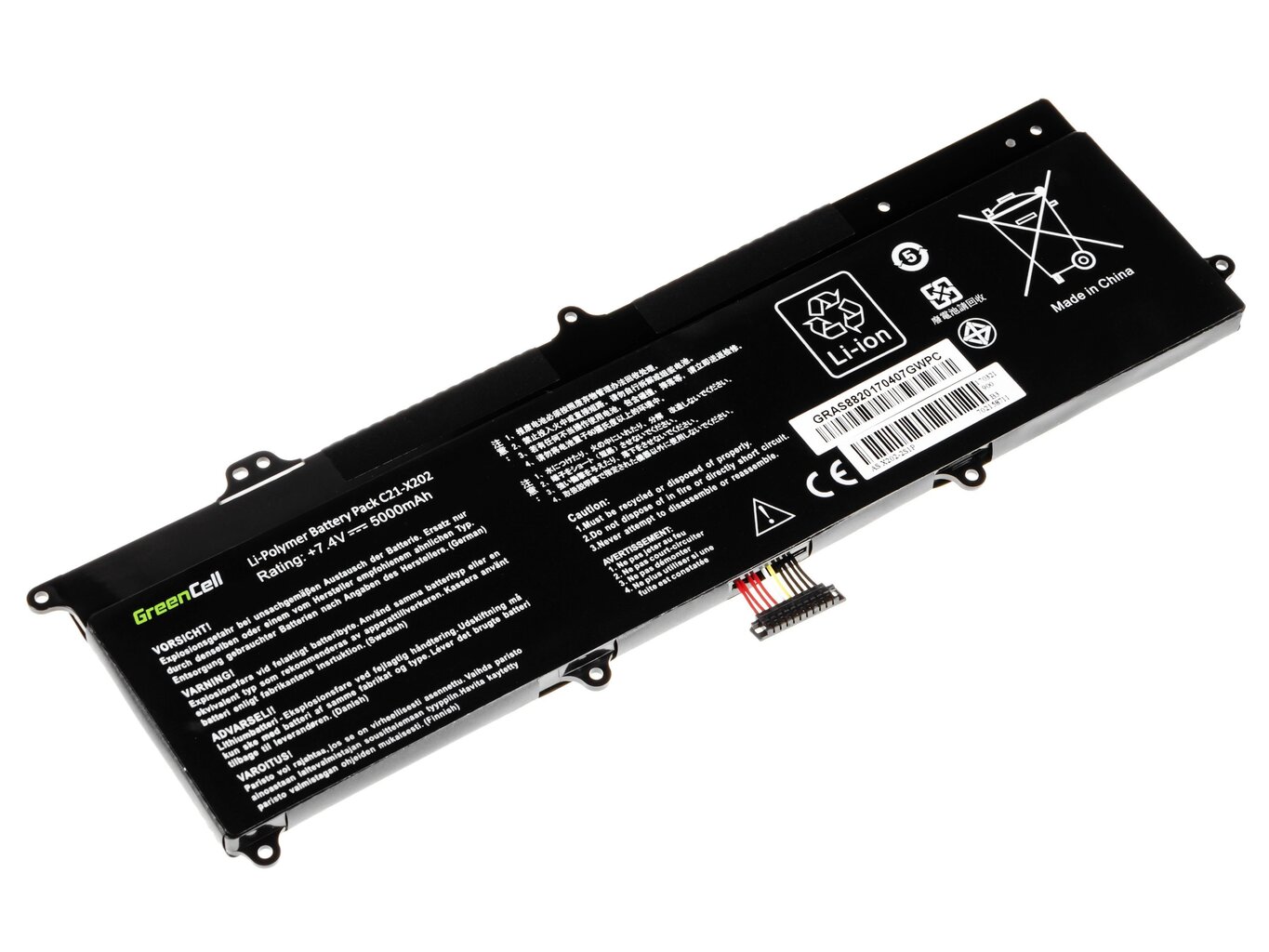 Green Cell Klēpjdatoru akumulators piemērots Asus X201E F201E VivoBook F202E Q200E S200E X202E cena un informācija | Akumulatori portatīvajiem datoriem | 220.lv