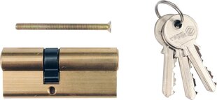 Slēdzenes serdene 72mm, L31/41mm, ar 3 atslēgām, misiņa Vorel 77203 cena un informācija | Durvju slēdzenes | 220.lv