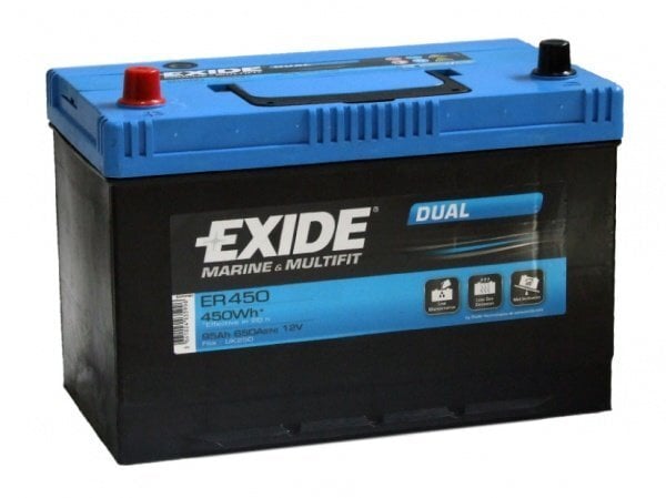 Dziļās izlādes akumulators Exide ER450 Dual 95Ah 650A цена и информация | Akumulatori | 220.lv