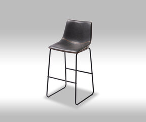 2-u bāra krēslu komplekts FurnHouse Indiana, melns цена и информация | Стулья для кухни и столовой | 220.lv