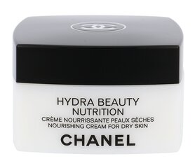 Питательный крем для сухой кожи лица Chanel Hydra Beauty 50 г цена и информация | Наносите на чистую кожу лица. Подержите около 10-15 минут и смойте водой. | 220.lv