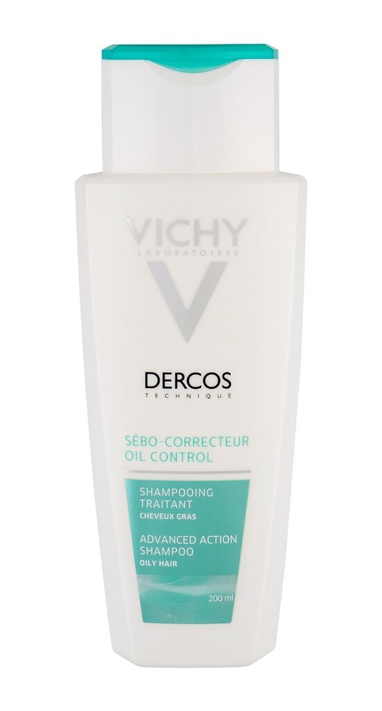 Šampūns taukainiem matiem Vichy Dercos Technique Oil Control 200 ml цена и информация | Šampūni | 220.lv