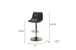 2-u bāra krēslu komplekts FurnHouse Lukas, pelēks cena un informācija | Virtuves un ēdamistabas krēsli | 220.lv