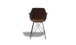2-u krēslu komplekts FurnHouse Elvis, brūns cena un informācija | Virtuves un ēdamistabas krēsli | 220.lv