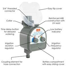 Таймер KroOon для капельного полива цена и информация | Теплицы | 220.lv