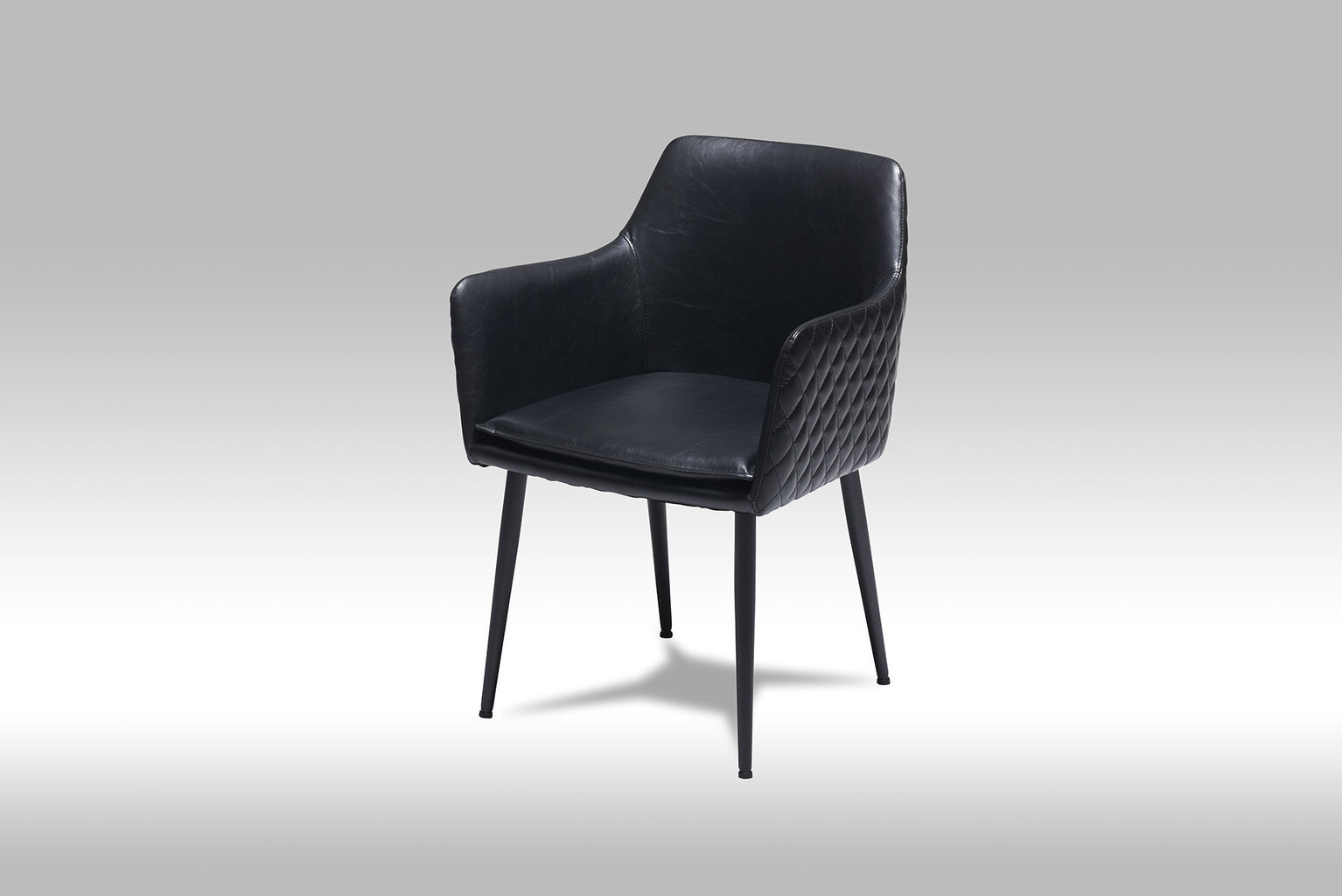 2-u krēslu komplekts FurnHouse Shiva, melns cena un informācija | Virtuves un ēdamistabas krēsli | 220.lv