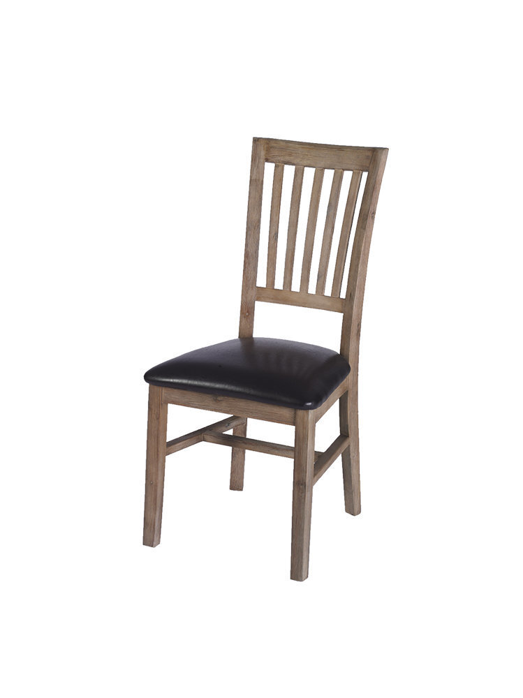 2-u krēslu komplekts FurnHouse Alaska, melns/brūns цена и информация | Virtuves un ēdamistabas krēsli | 220.lv