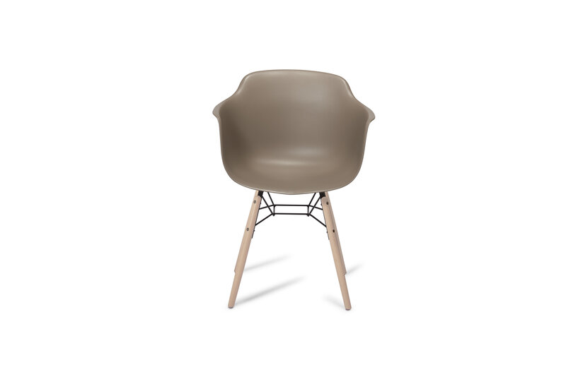 2-u krēslu komplekts FurnHouse Jupiter, pelēkas/ozola krāsas cena un informācija | Virtuves un ēdamistabas krēsli | 220.lv