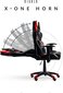 Spēļu krēsls Diablo X-One Horn, melns/sarkans cena un informācija | Biroja krēsli | 220.lv