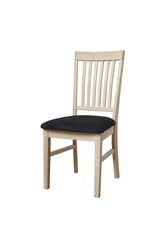 2-u krēslu komplekts FurnHouse Mette, ozola/melnas krāsas cena un informācija | Virtuves un ēdamistabas krēsli | 220.lv
