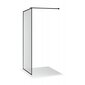 Industriālā stila dušas siena Brasta Glass Ema Nero Frame, 900x2000 mm cena un informācija | Dušas durvis, dušas sienas | 220.lv