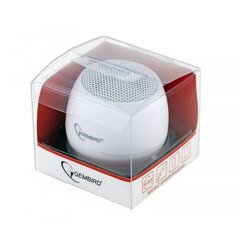 Аудиоколонка Gembird SPK-103-W, белая цена и информация | Аудиоколонки | 220.lv