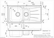 Nerūsējošā tērauda virtuves izlietne Reginox Diplomat 1.5 LUX (R), 95 x 50 cm cena un informācija | Virtuves izlietnes | 220.lv