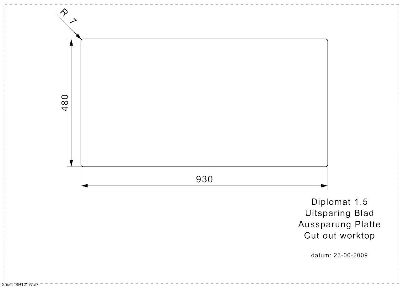 Nerūsējošā tērauda virtuves izlietne Reginox Diplomat 1.5 LUX (R), 95 x 50 cm cena un informācija | Virtuves izlietnes | 220.lv